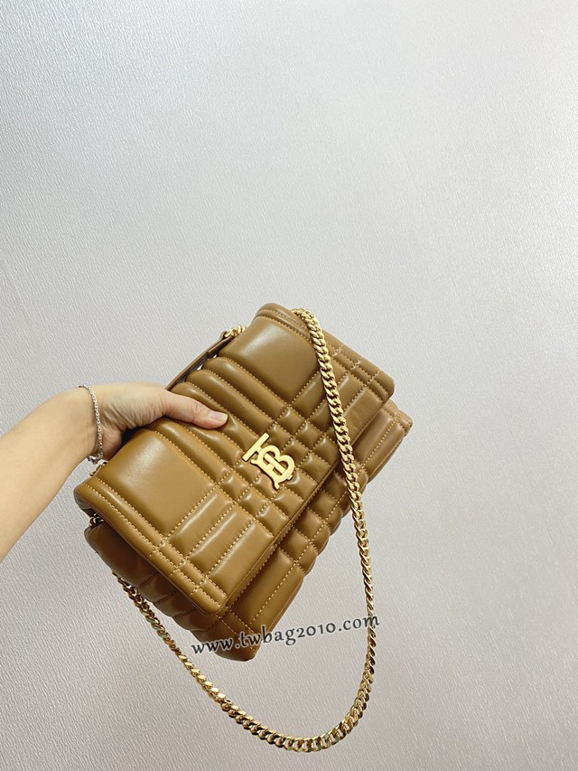 Burberry專門店新款羔羊皮Thomas專屬標識女包 巴寶莉手提單肩斜挎鏈條包 yxb1357